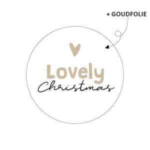 Sticker lovely christmas