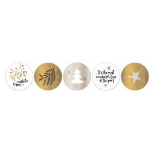 5 Kerststickers