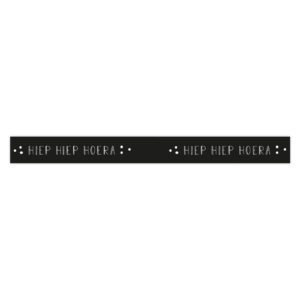 lint zwart hiep hiep hoera