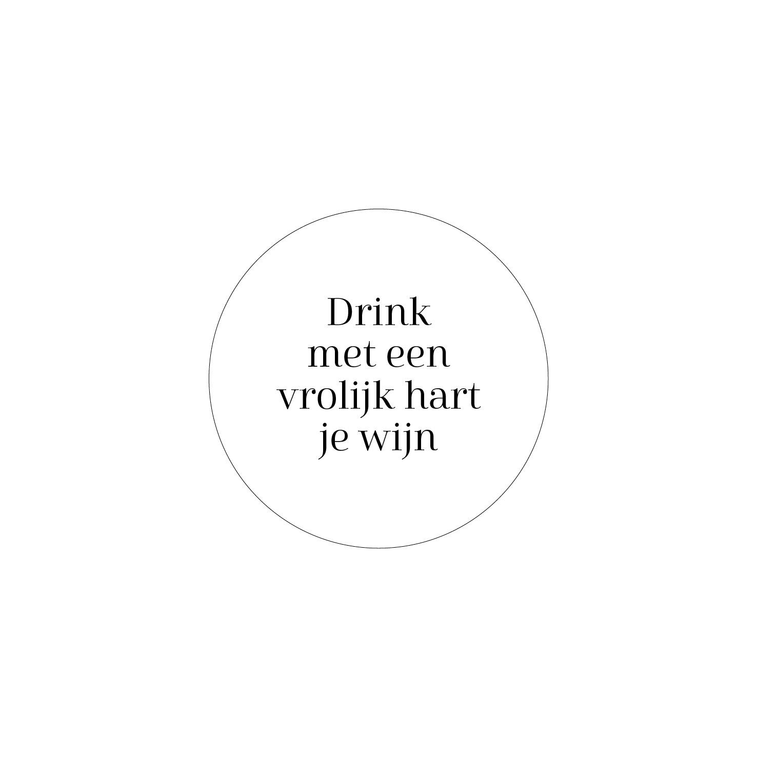 Onderzetter drink wijn