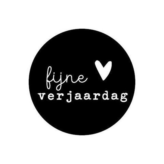 sticker fijne verjaardag