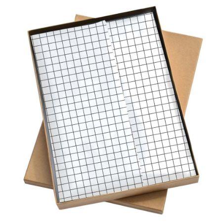 Vloeipapier grid zwart|wit